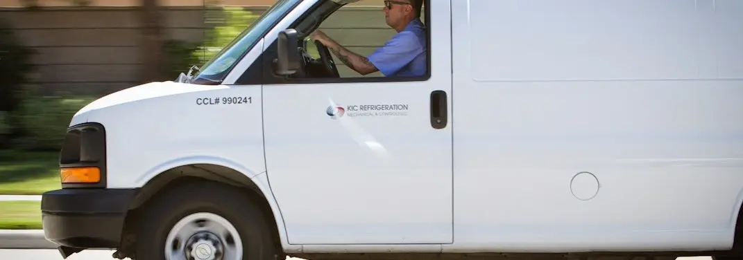 KIC Refrigeration service vehicle serving Oildale area